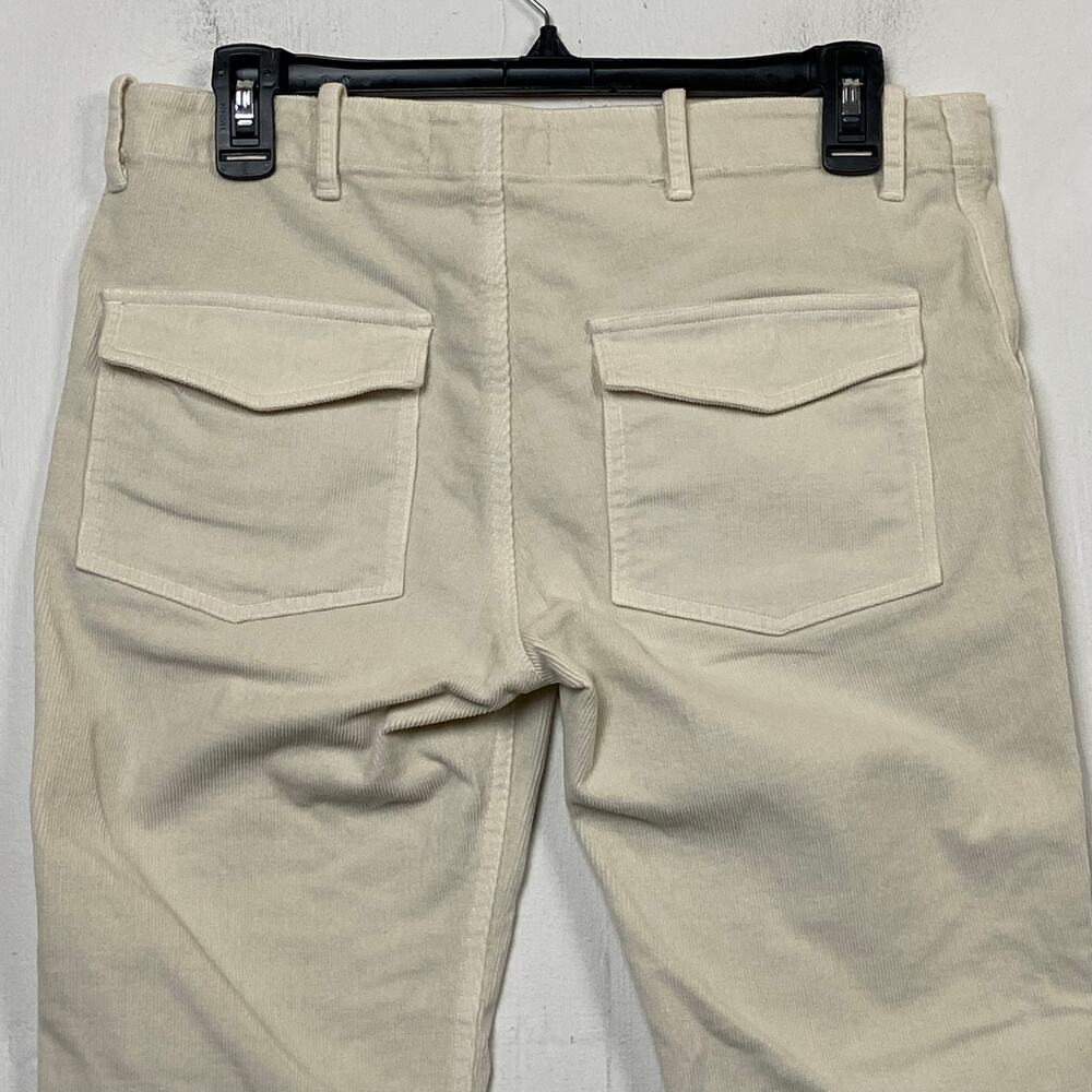 Nili Lotan Women's Jenna Ivory Corduroy Slim Tapered Utility Pant Size 4 - Picture 3 of 10